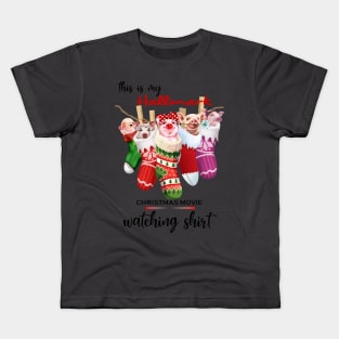 Pig Halllmark Christmast Movie. Kids T-Shirt